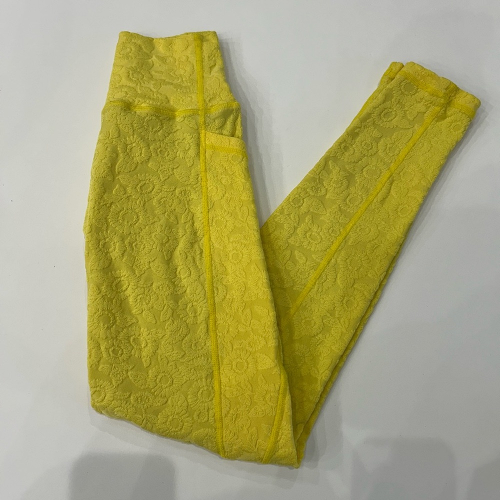 BuffBunny Yellow Lace Leggings